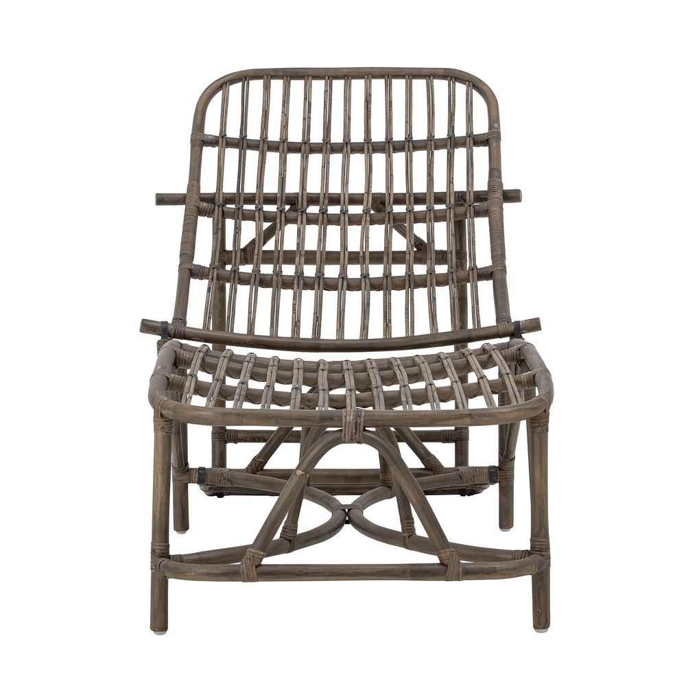 Lounge chairs - Dione Deck Chair, Brown, Rattan - BLOOMINGVILLE MULTIBRAND HOUSE