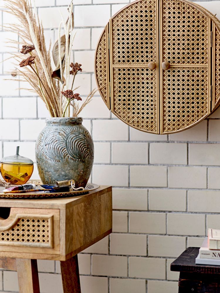 Sideboards - Otto Cabinet, Nature, Rattan - BLOOMINGVILLE MULTIBRAND HOUSE