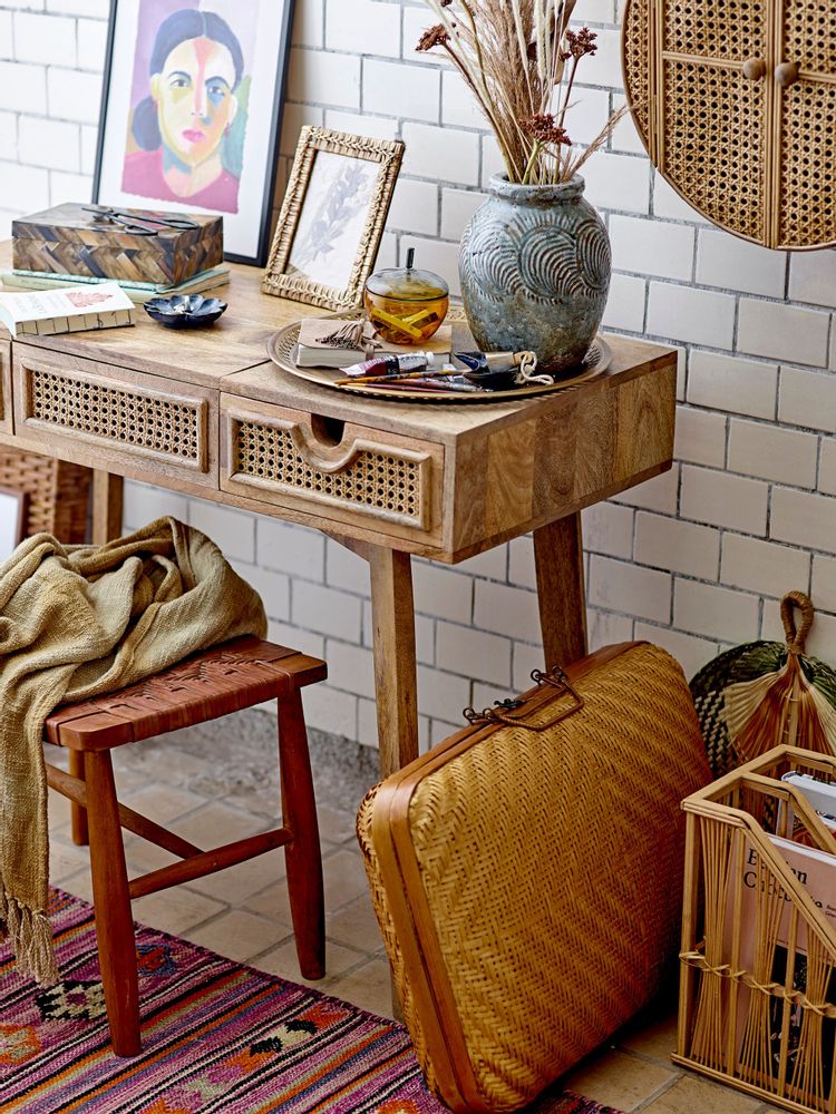 Sideboards - Otto Cabinet, Nature, Rattan - BLOOMINGVILLE MULTIBRAND HOUSE