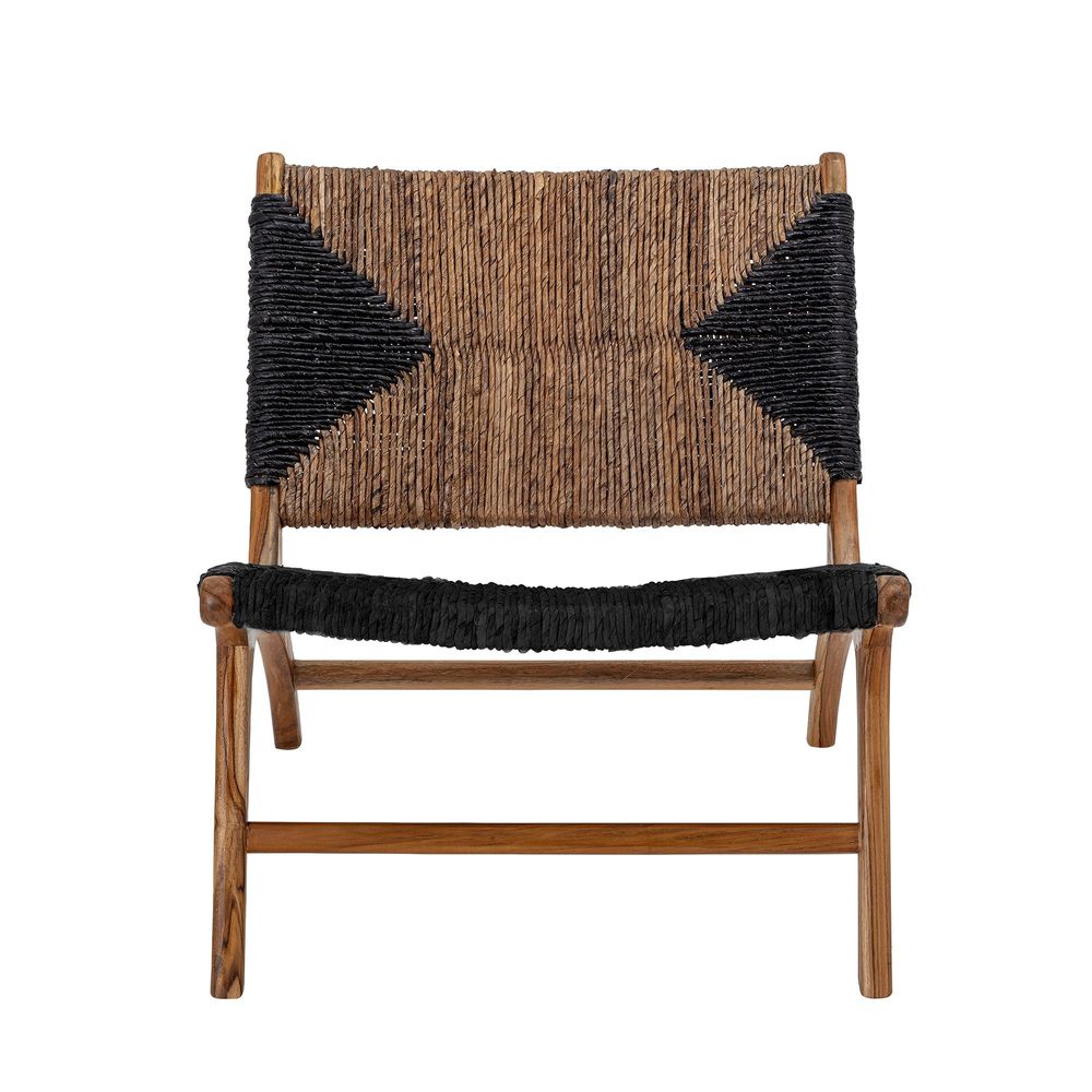 Lounge chairs - Grant Lounge Chair, Black, Teak  - CREATIVE COLLECTION