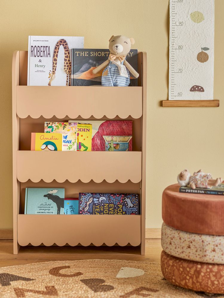 Bookshelves - Salma Bookcase, Brown, MDF - BLOOMINGVILLE MINI
