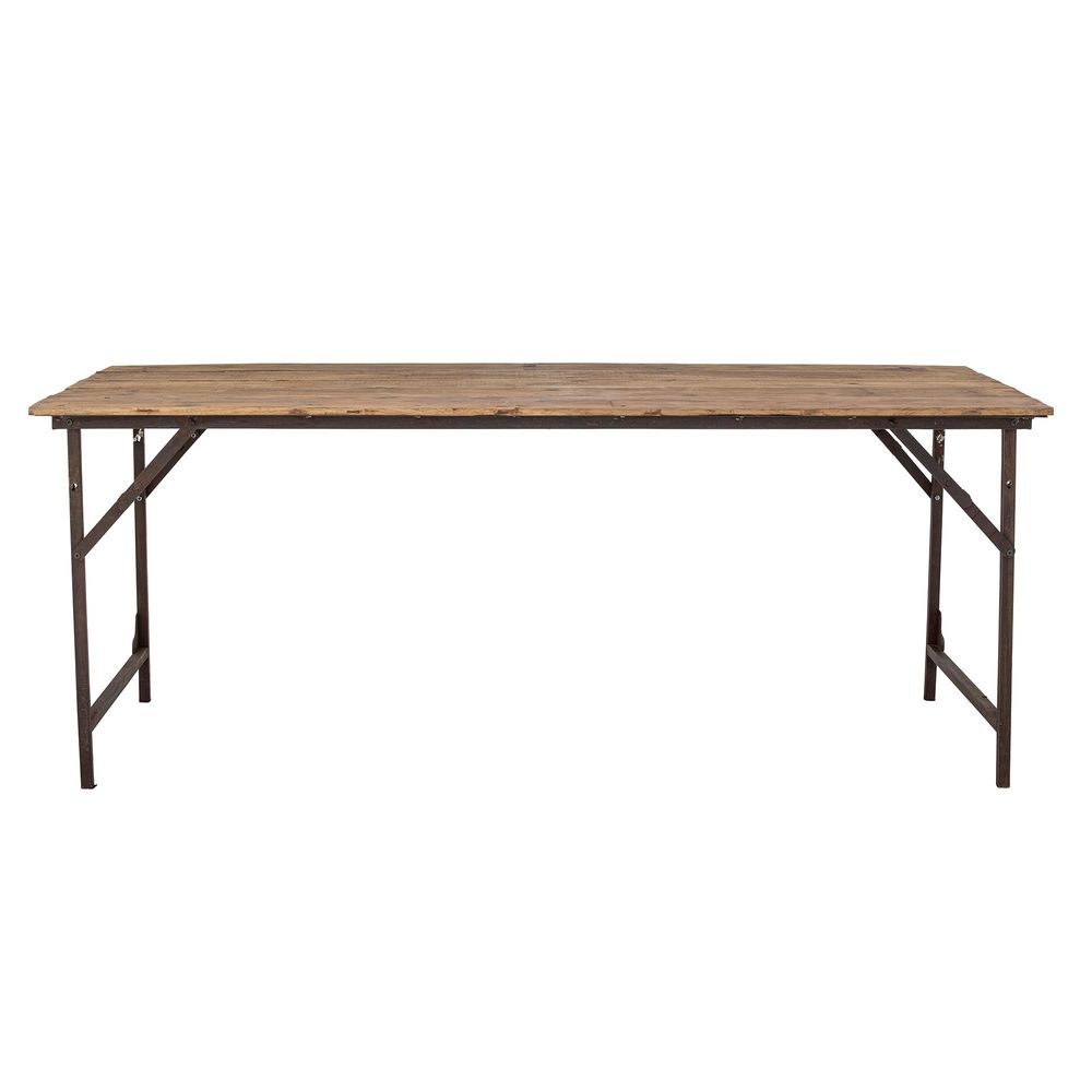 Tables Salle à Manger - Loft Table de salle à manger, Marron, Bois de récupération - CREATIVE COLLECTION