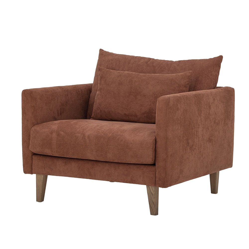 Chaises longues - Thess Chaise de salon, Marron, FSC® Mix, Regain Poly - CREATIVE COLLECTION