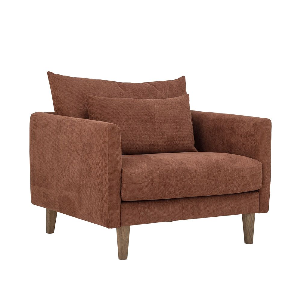 Chaises longues - Thess Chaise de salon, Marron, FSC® Mix, Regain Poly - CREATIVE COLLECTION