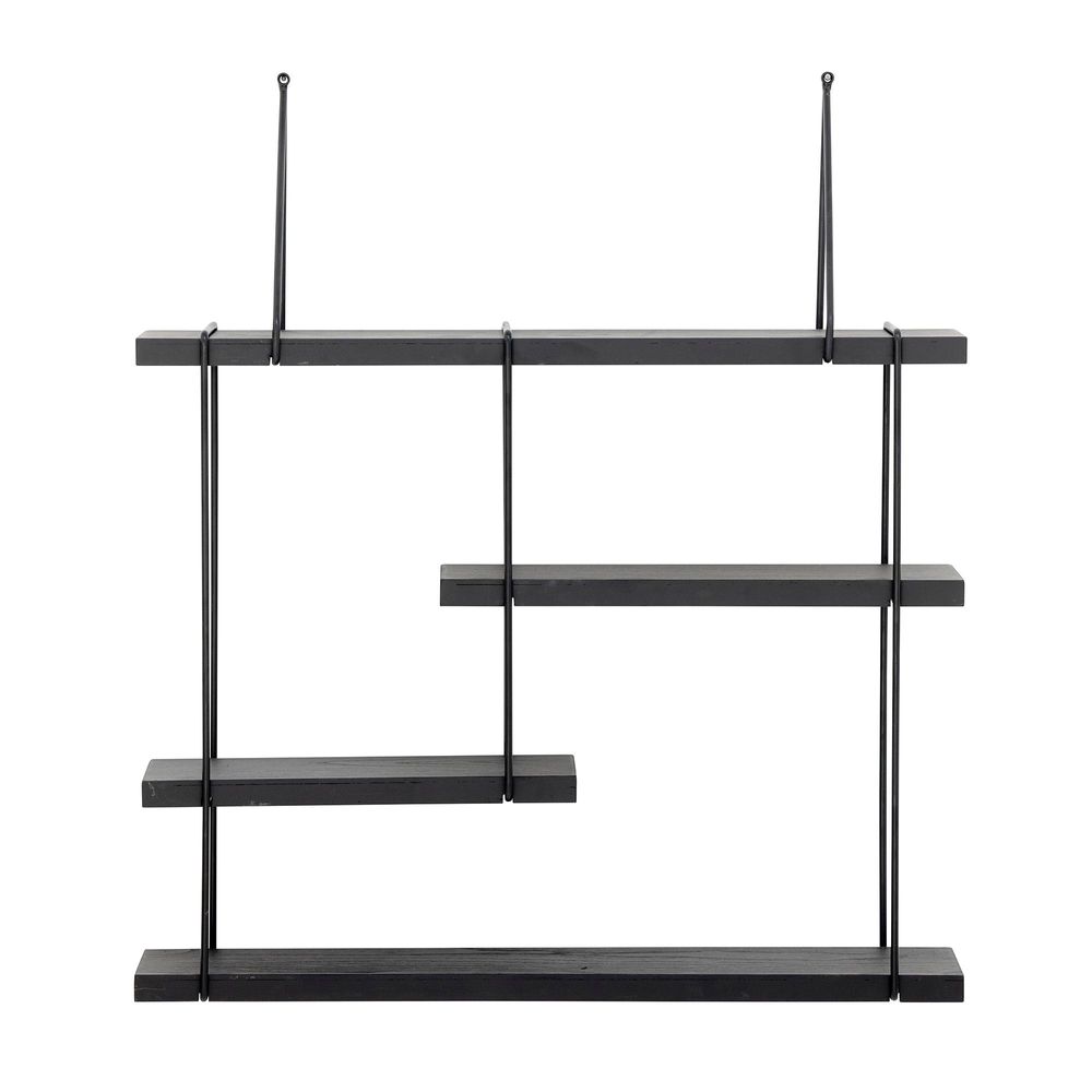 Etagères - Lewis Tablette, Noir, Bois de sapin - BLOOMINGVILLE MULTIBRAND HOUSE