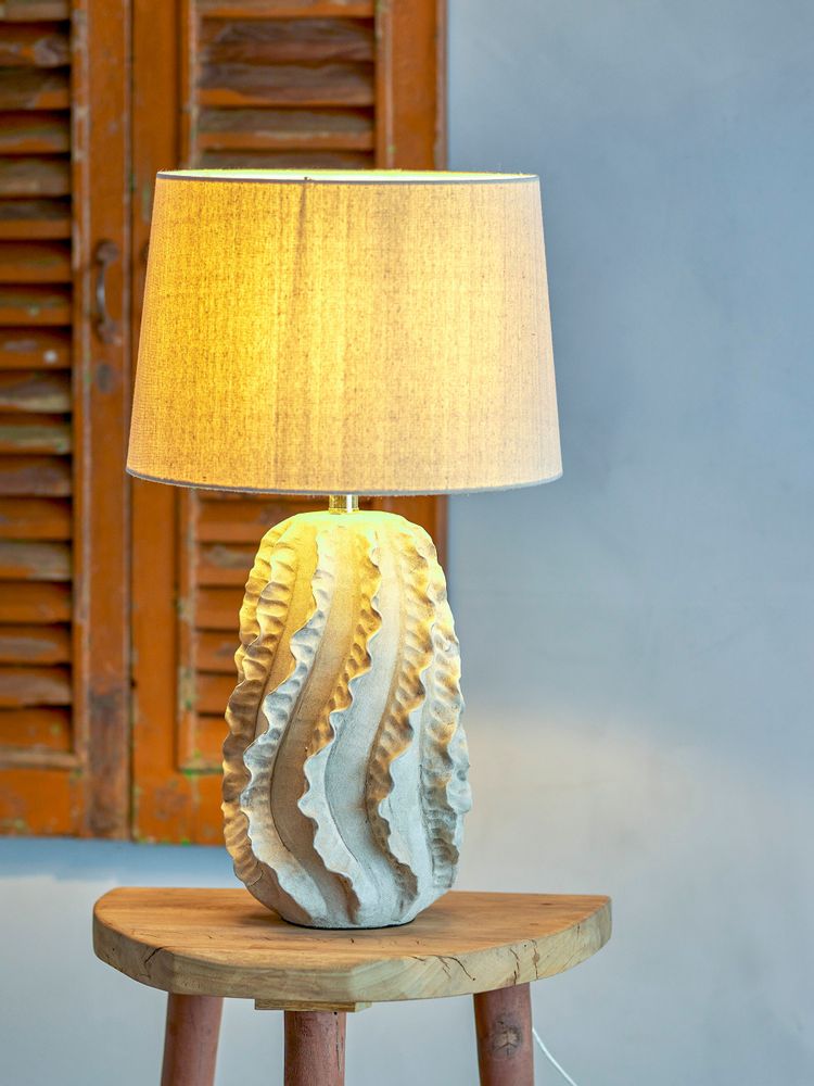 Table lamps - Natika Table lamp, Nature, Stoneware - CREATIVE COLLECTION