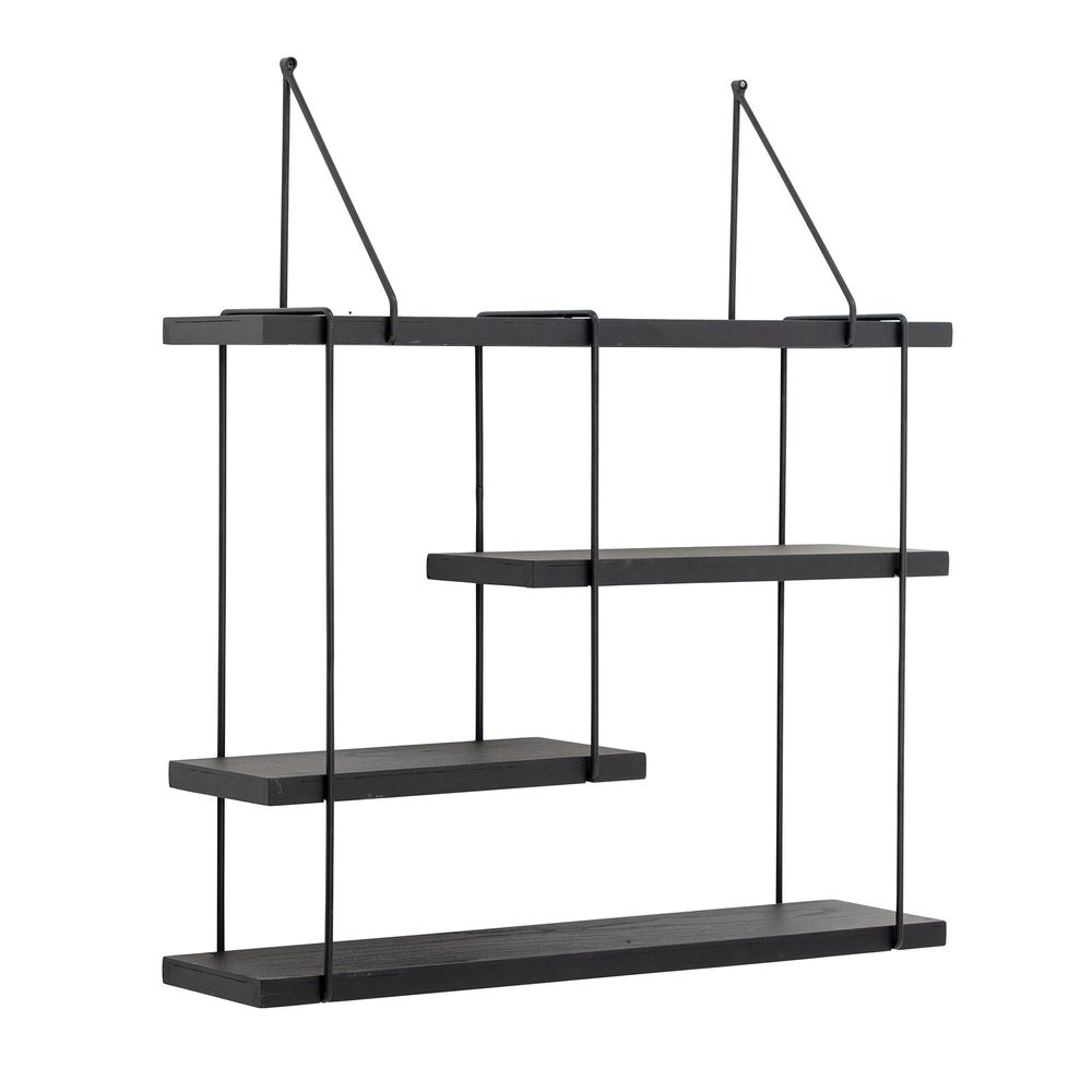 Etagères - Lewis Tablette, Noir, Bois de sapin - BLOOMINGVILLE MULTIBRAND HOUSE