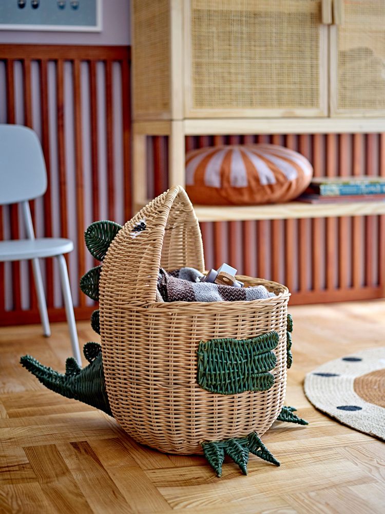 Shopping baskets - Eddi Basket, Nature, Rattan - BLOOMINGVILLE MINI