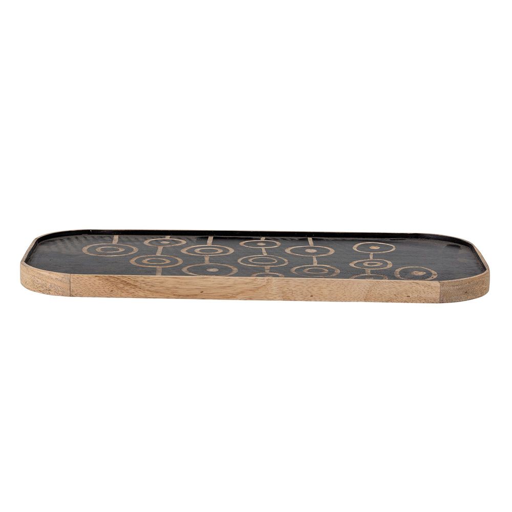 Plateaux - Lat Plateau, Noir, Mango - CREATIVE COLLECTION