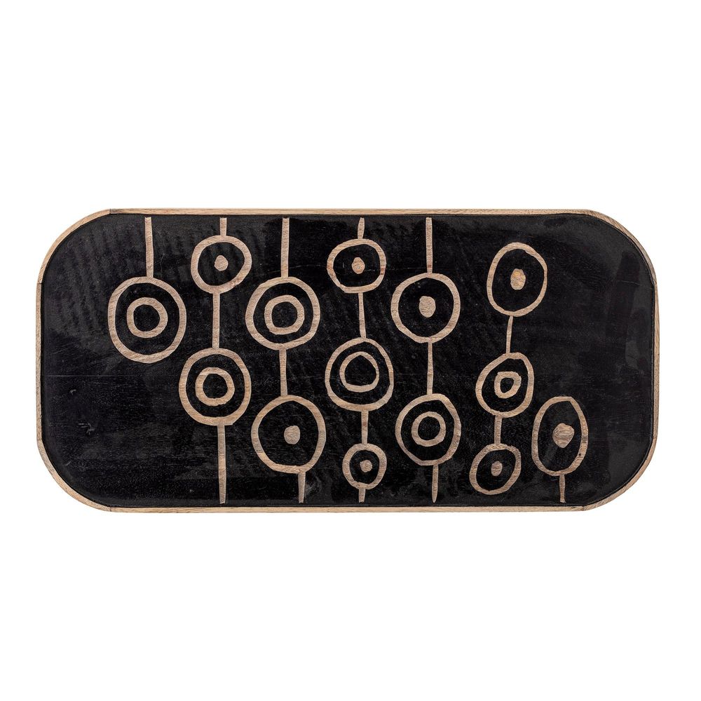 Plateaux - Lat Plateau, Noir, Mango - CREATIVE COLLECTION