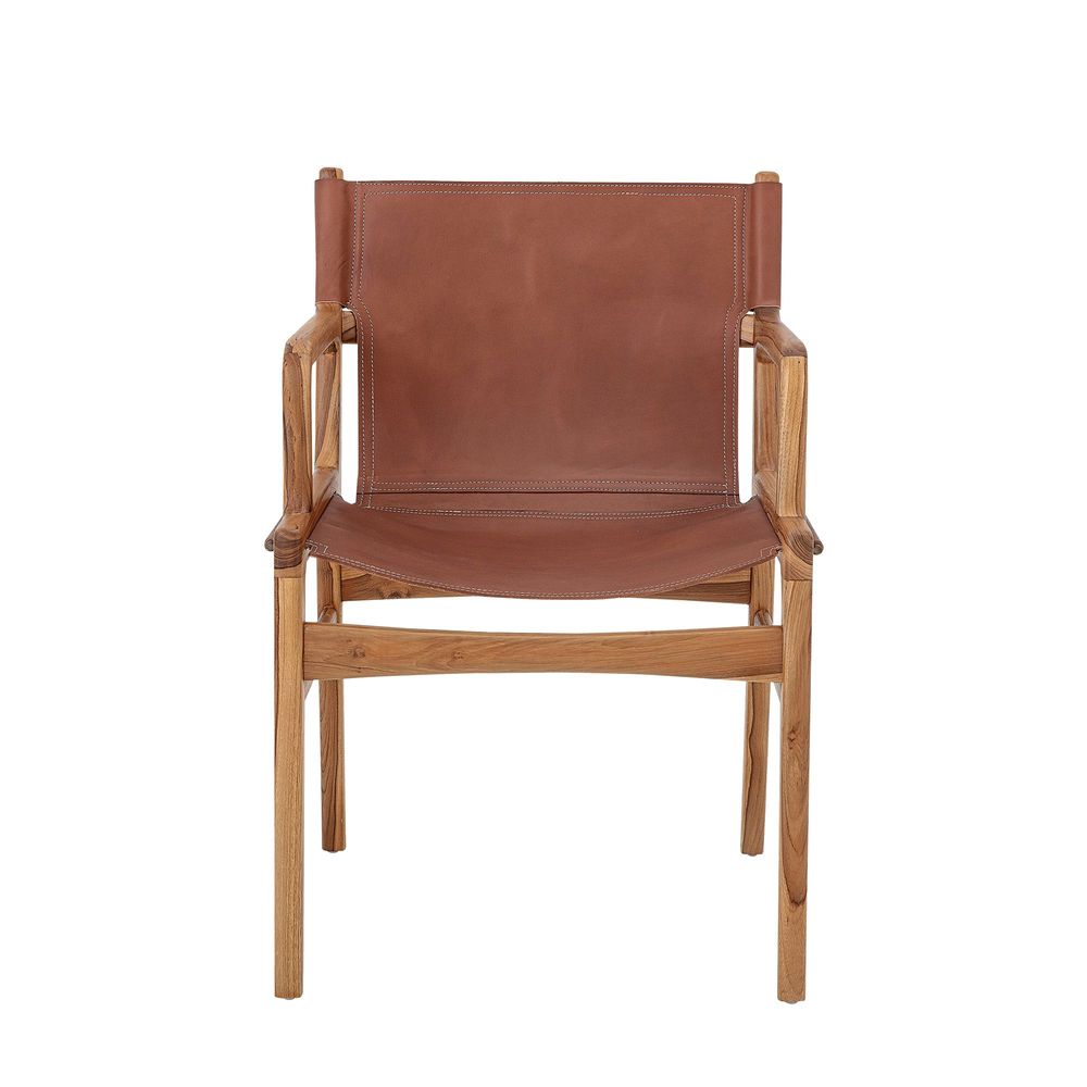 Lounge chairs - Ollie Lounge Chair, Brown, Leather - BLOOMINGVILLE MULTIBRAND HOUSE