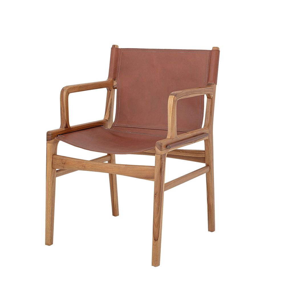 Lounge chairs - Ollie Lounge Chair, Brown, Leather - BLOOMINGVILLE MULTIBRAND HOUSE
