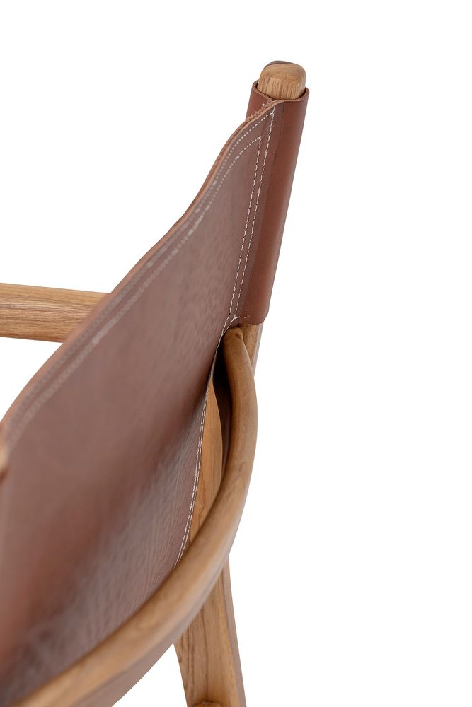Lounge chairs - Ollie Lounge Chair, Brown, Leather - BLOOMINGVILLE MULTIBRAND HOUSE