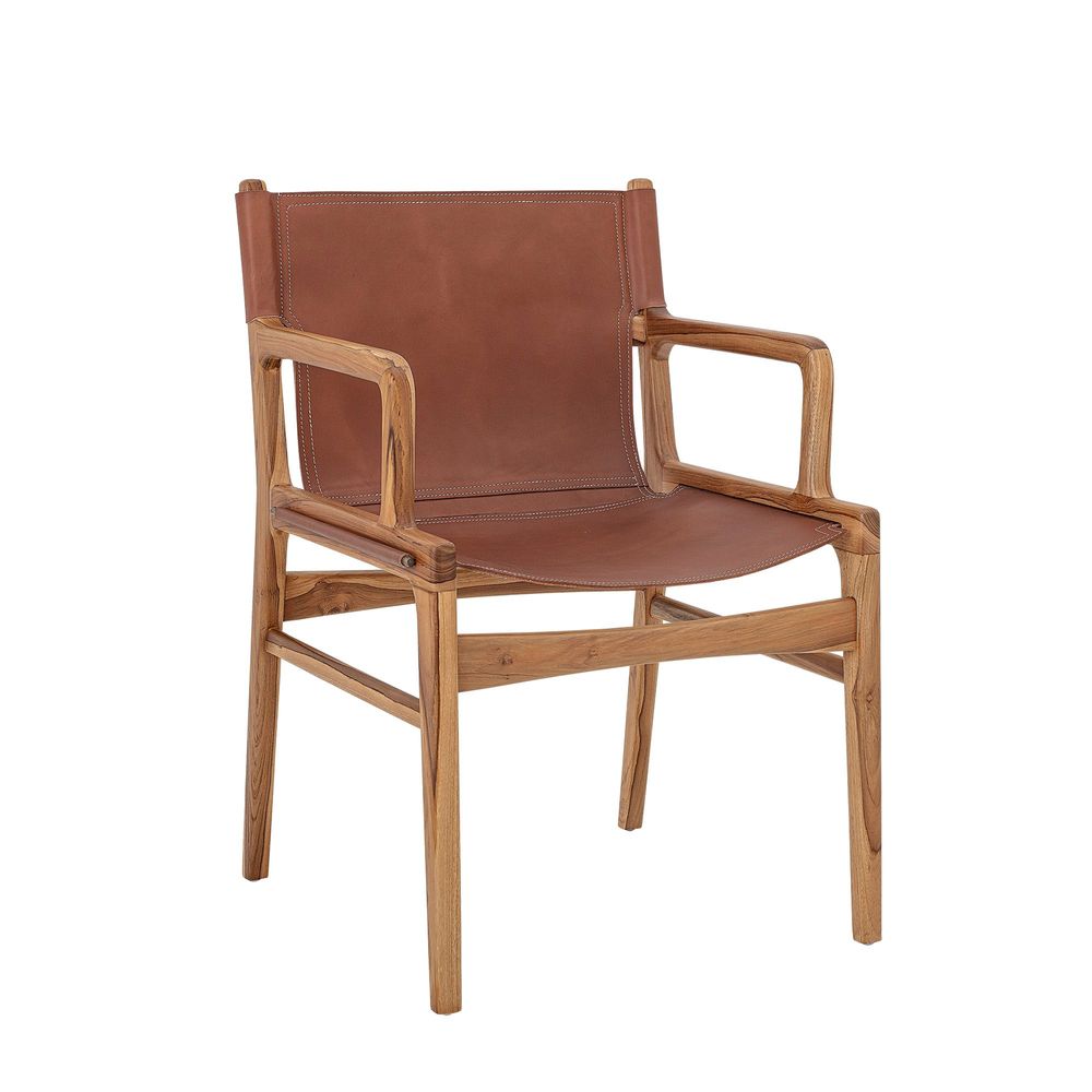 Lounge chairs - Ollie Lounge Chair, Brown, Leather - BLOOMINGVILLE MULTIBRAND HOUSE