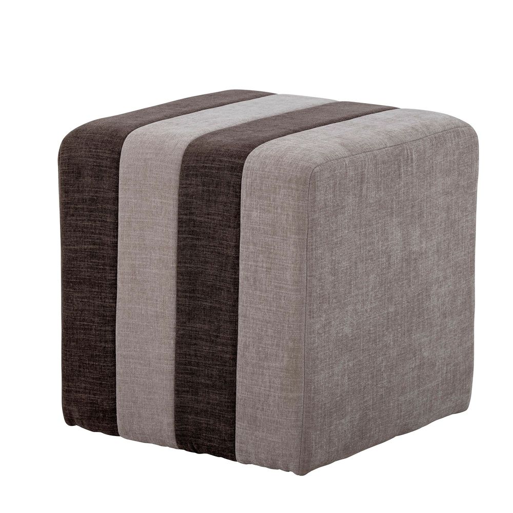 Poufs - Flint Pouf, Marron, Polyester - BLOOMINGVILLE MULTIBRAND HOUSE