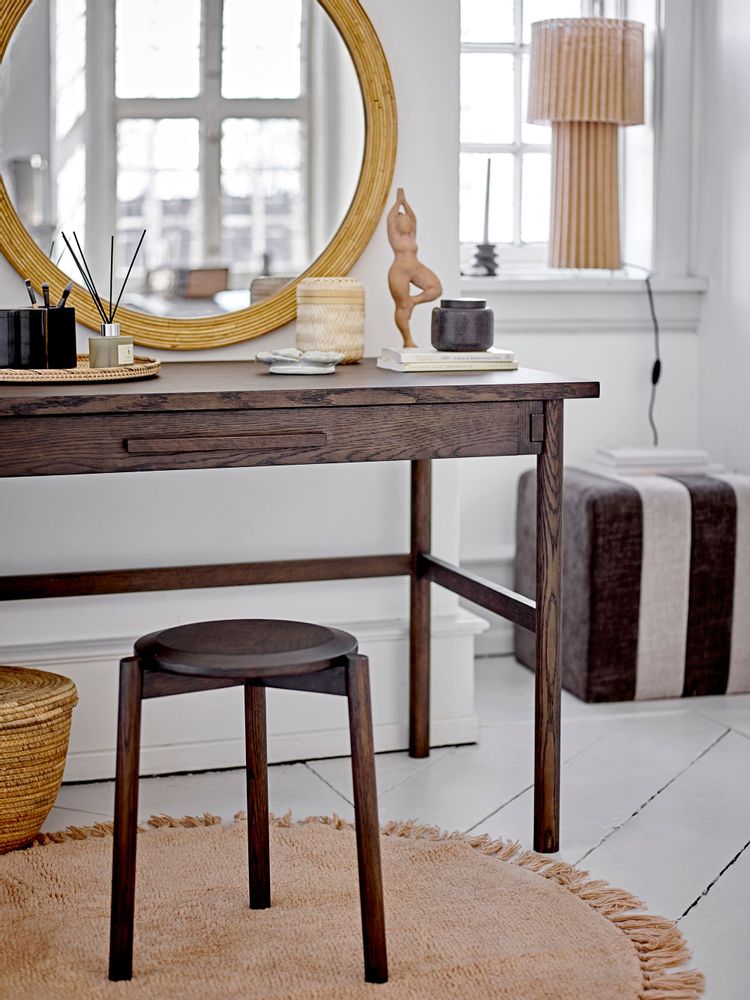 Poufs - Flint Pouf, Marron, Polyester - BLOOMINGVILLE MULTIBRAND HOUSE