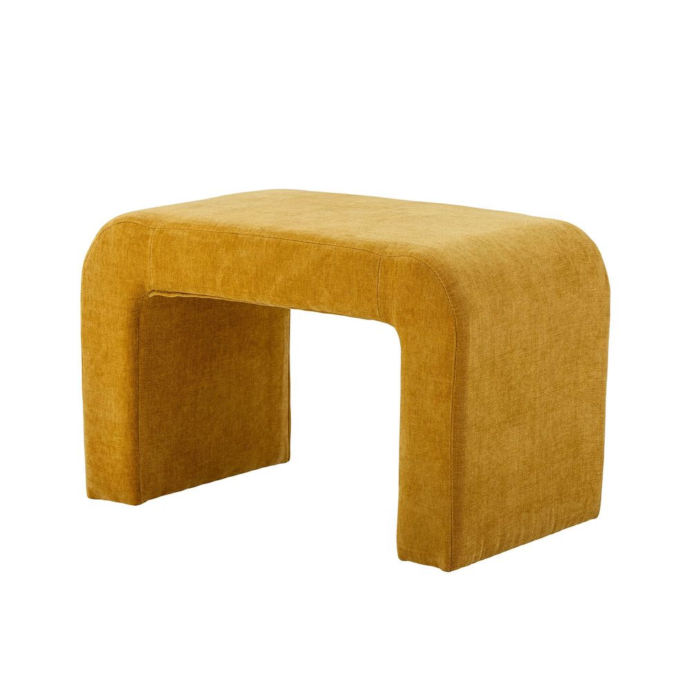 Tabourets - Bobbie Tabouret, Jaune, Polyester - BLOOMINGVILLE MULTIBRAND HOUSE