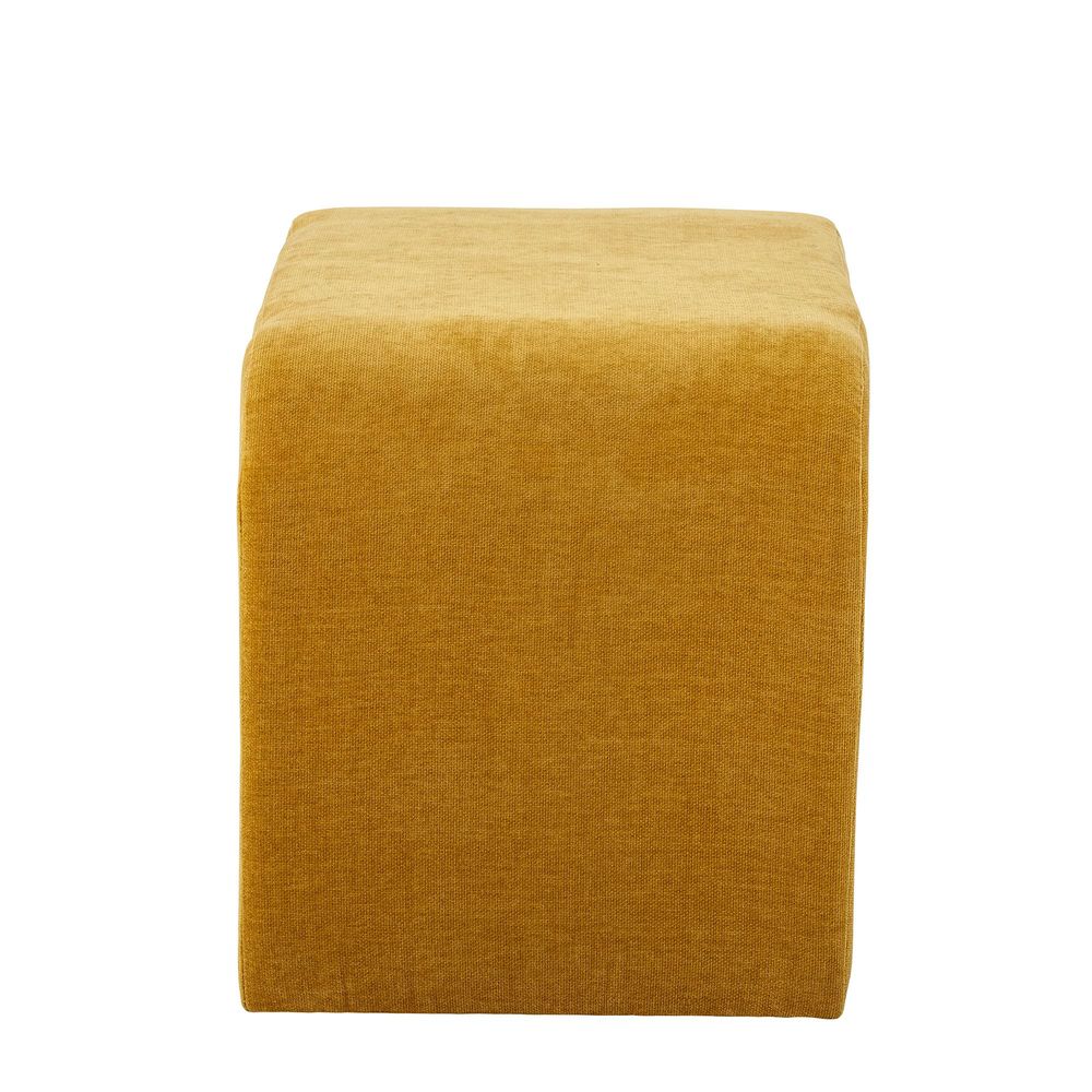 Tabourets - Bobbie Tabouret, Jaune, Polyester - BLOOMINGVILLE MULTIBRAND HOUSE