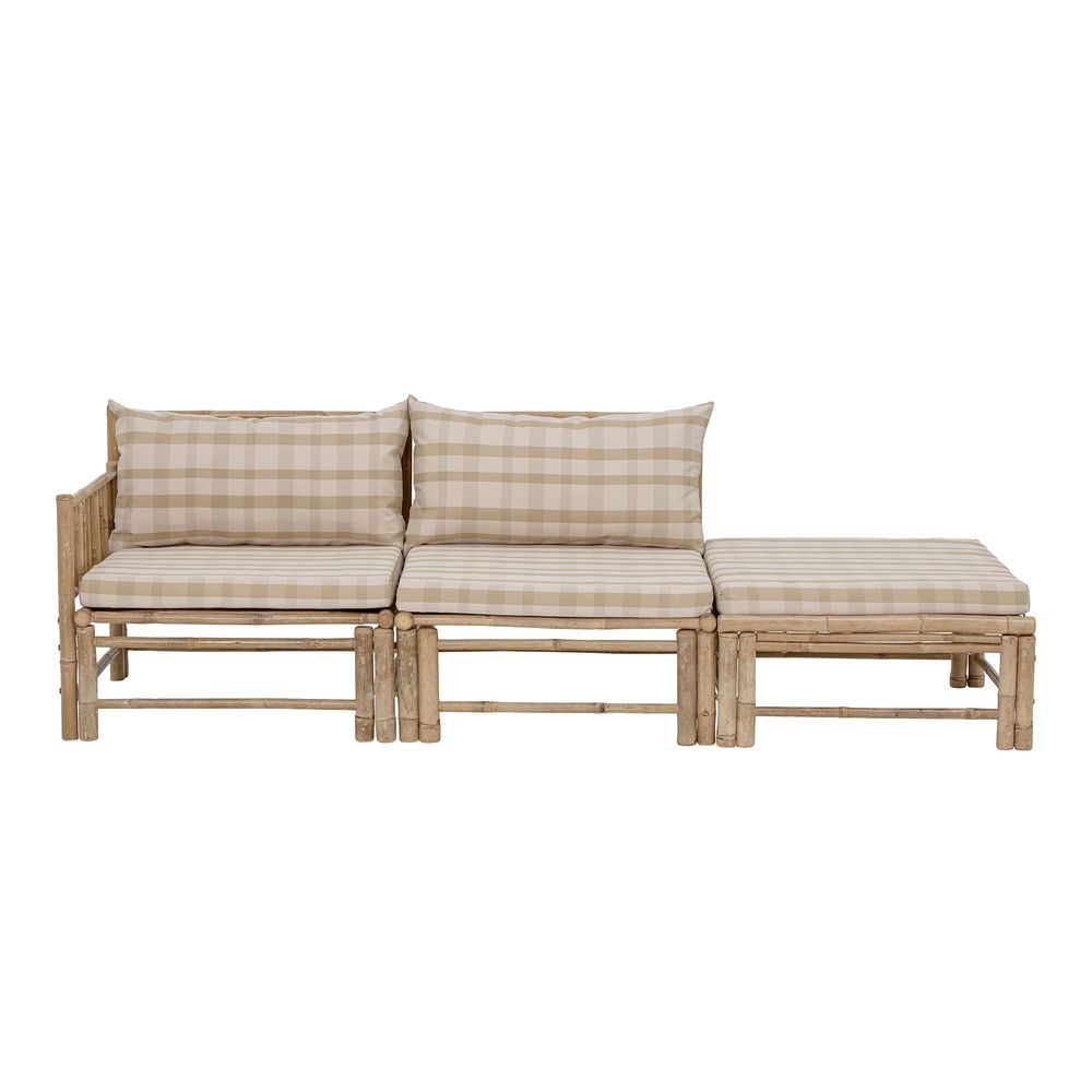 Canapés - Korfu Pouf modulable, Nature, Bambou - BLOOMINGVILLE MULTIBRAND HOUSE