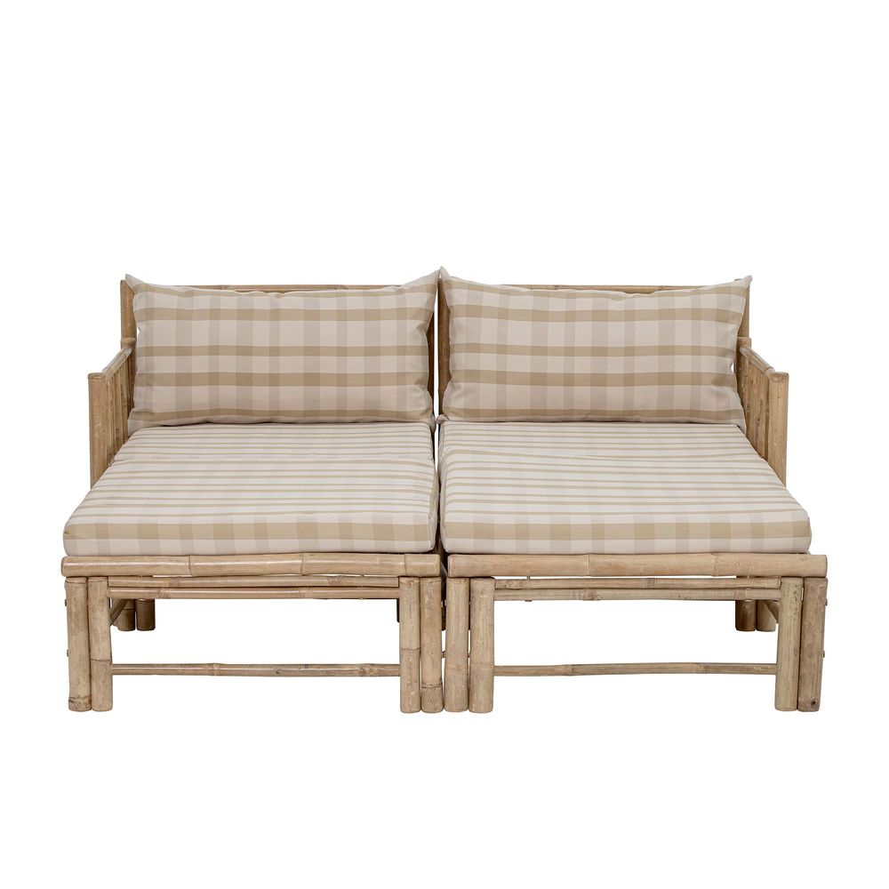 Canapés - Korfu Pouf modulable, Nature, Bambou - BLOOMINGVILLE MULTIBRAND HOUSE