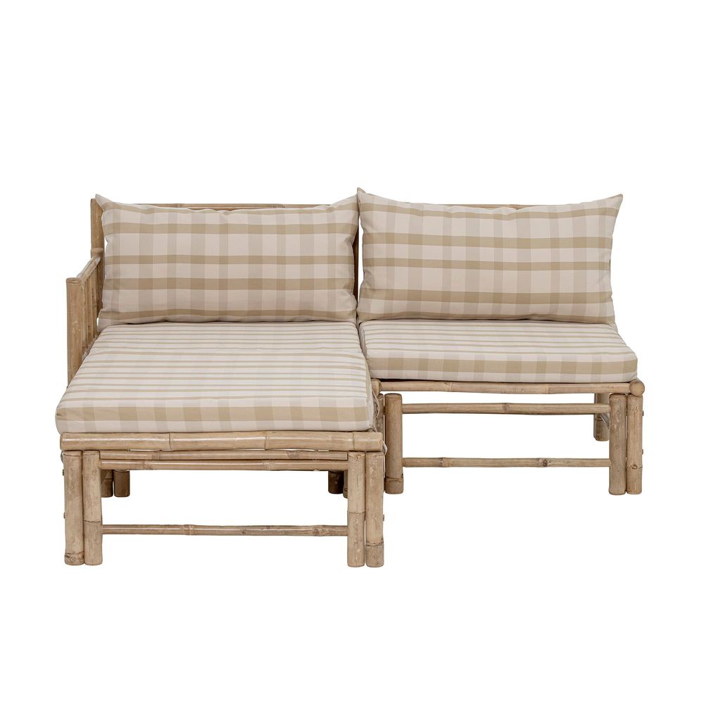 Canapés - Korfu Pouf modulable, Nature, Bambou - BLOOMINGVILLE MULTIBRAND HOUSE