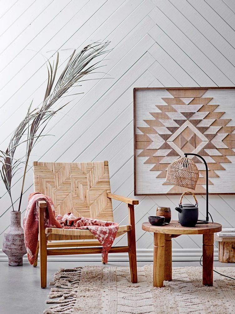 Chaises longues - Mills Chaise de salon, Marron, Rotin - CREATIVE COLLECTION