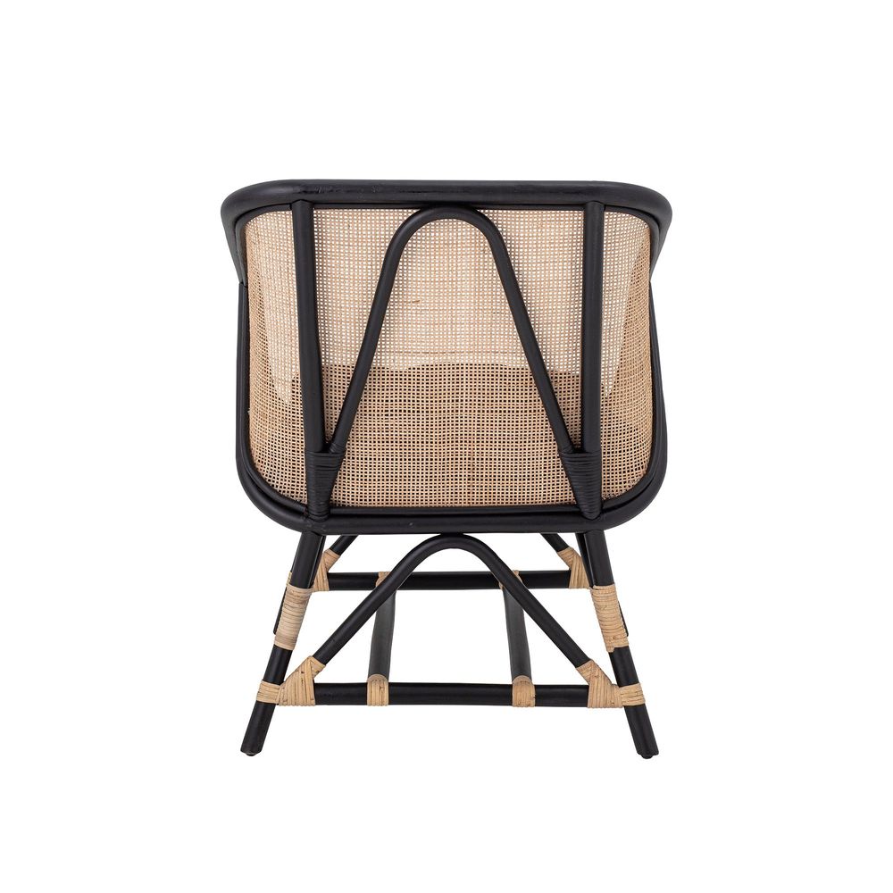 Lounge chairs - Loue Lounge Chair, Black, Rattan - BLOOMINGVILLE MULTIBRAND HOUSE