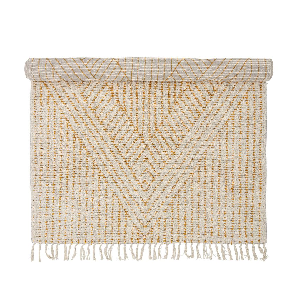 Rugs - Stephi Rug, Yellow, Cotton - CREATIVE COLLECTION