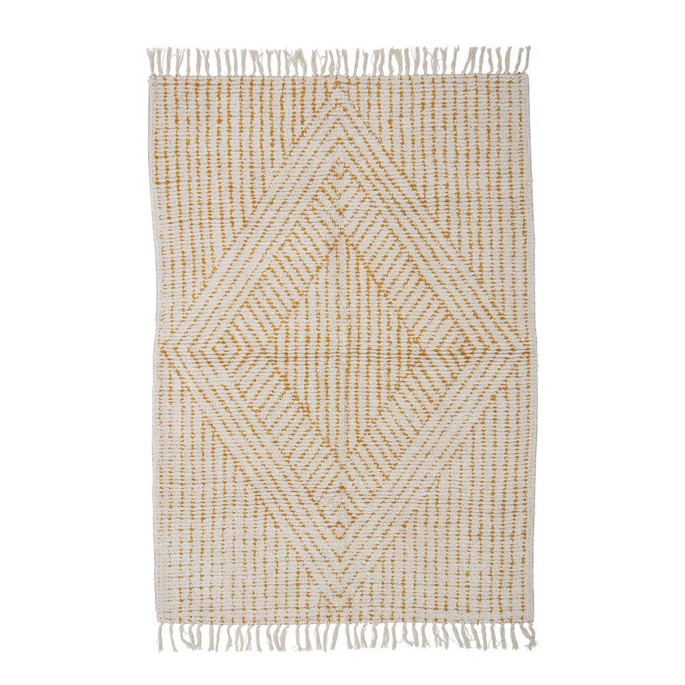 Rugs - Stephi Rug, Yellow, Cotton - CREATIVE COLLECTION