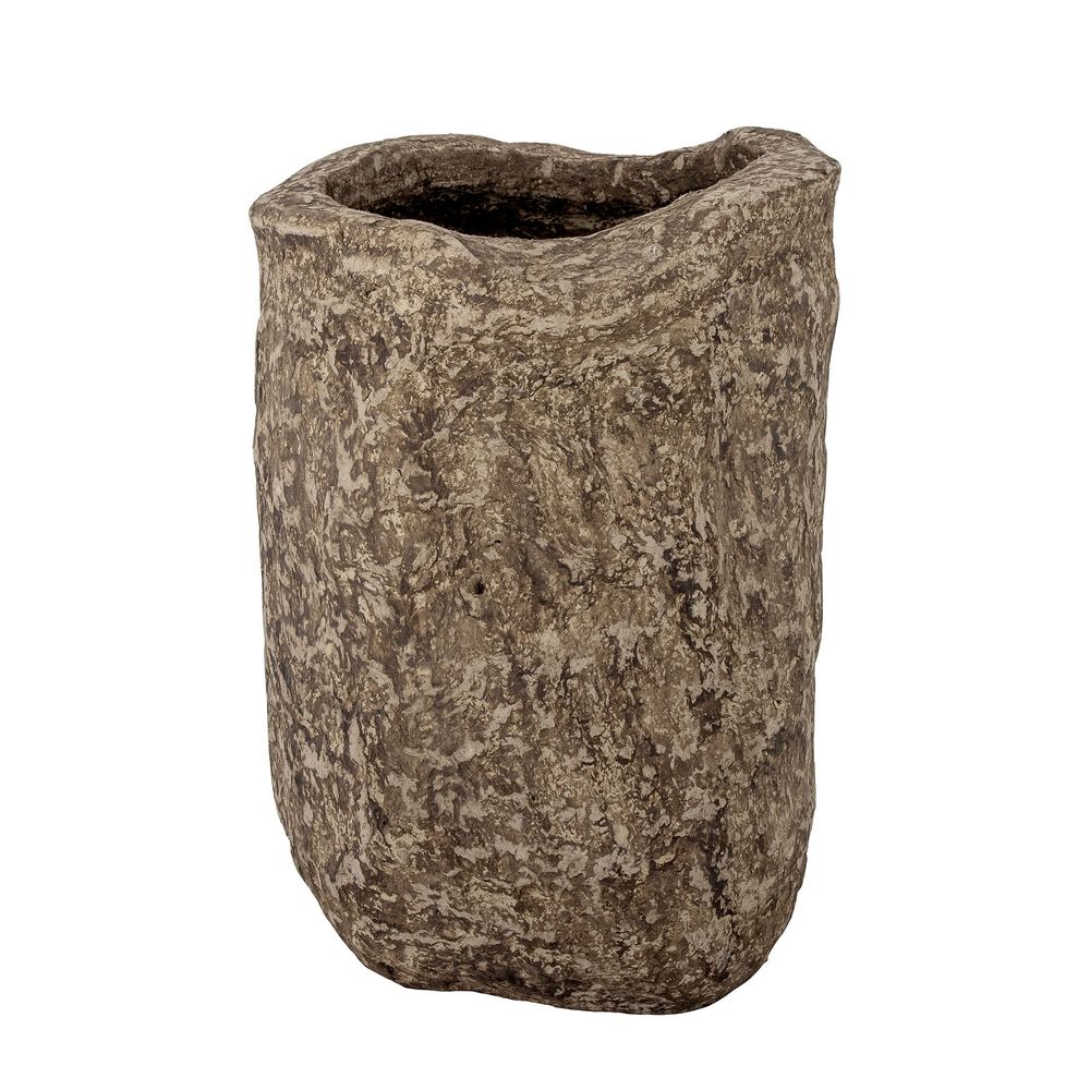Vases - Janay Deco Vase, Brown, Paper Mache - BLOOMINGVILLE MULTIBRAND HOUSE