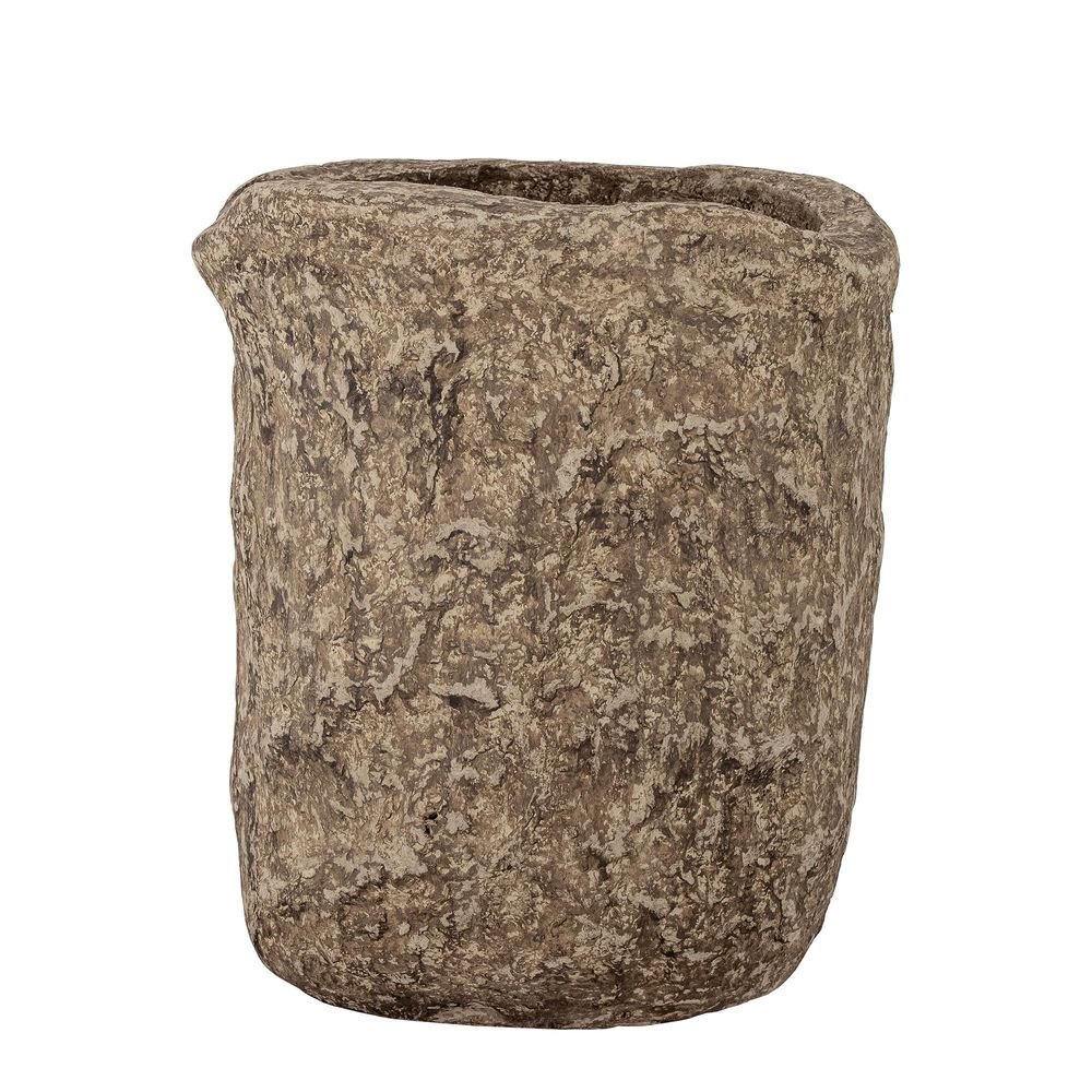 Vases - Janay Deco Vase, Brown, Paper Mache - BLOOMINGVILLE MULTIBRAND HOUSE