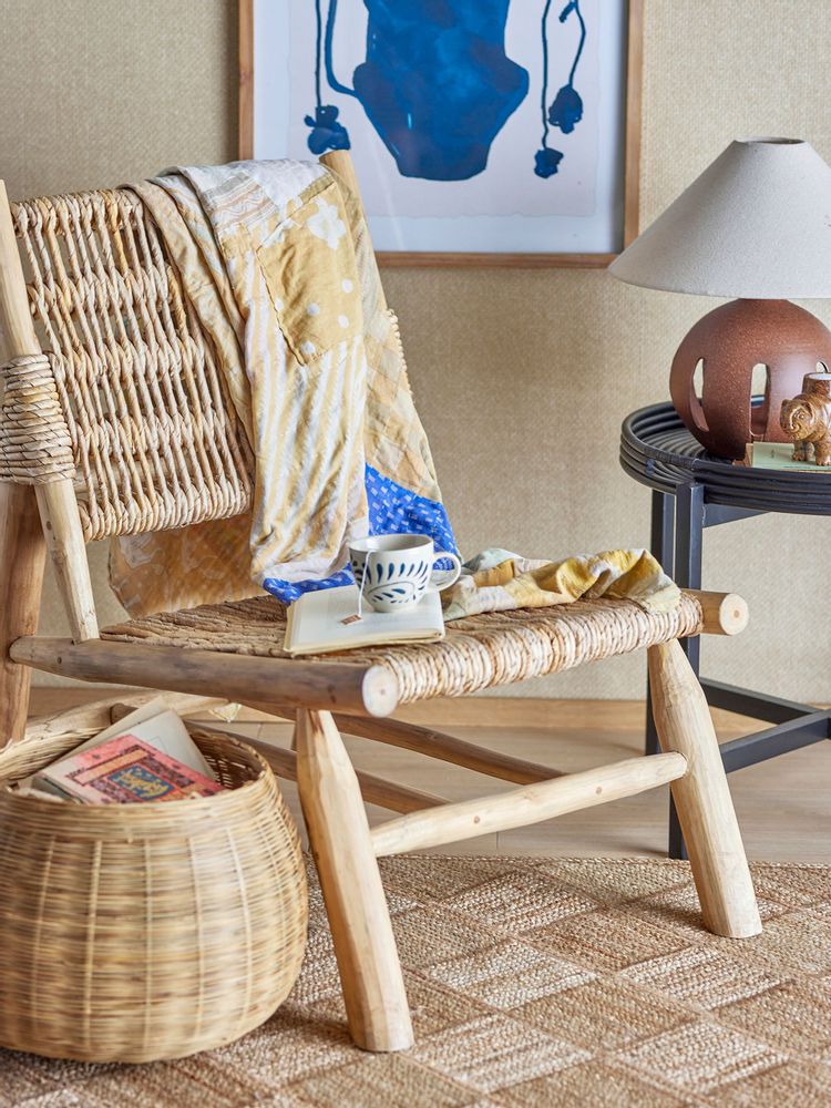 Lounge chairs - Ruthy Lounge Chair, Nature, Teak  - BLOOMINGVILLE MULTIBRAND HOUSE