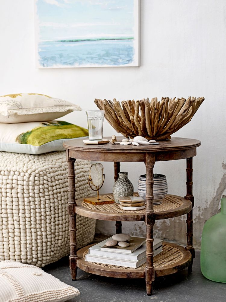 Poufs - Suna Pouf, Nature, Laine - CREATIVE COLLECTION