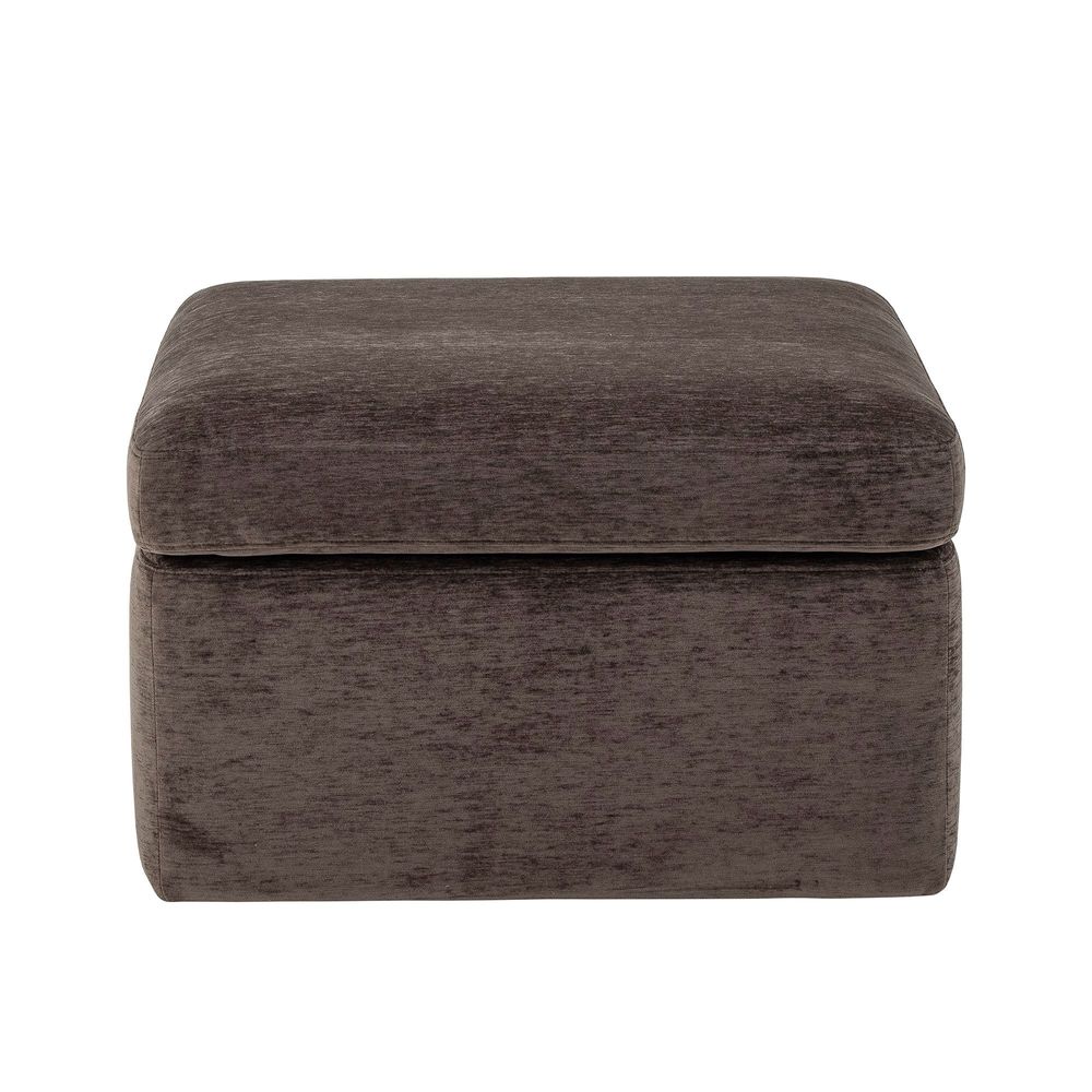 Ottomans - Lanna Pouf, Brown, FSC® Mix , Polyester  - BLOOMINGVILLE MULTIBRAND HOUSE