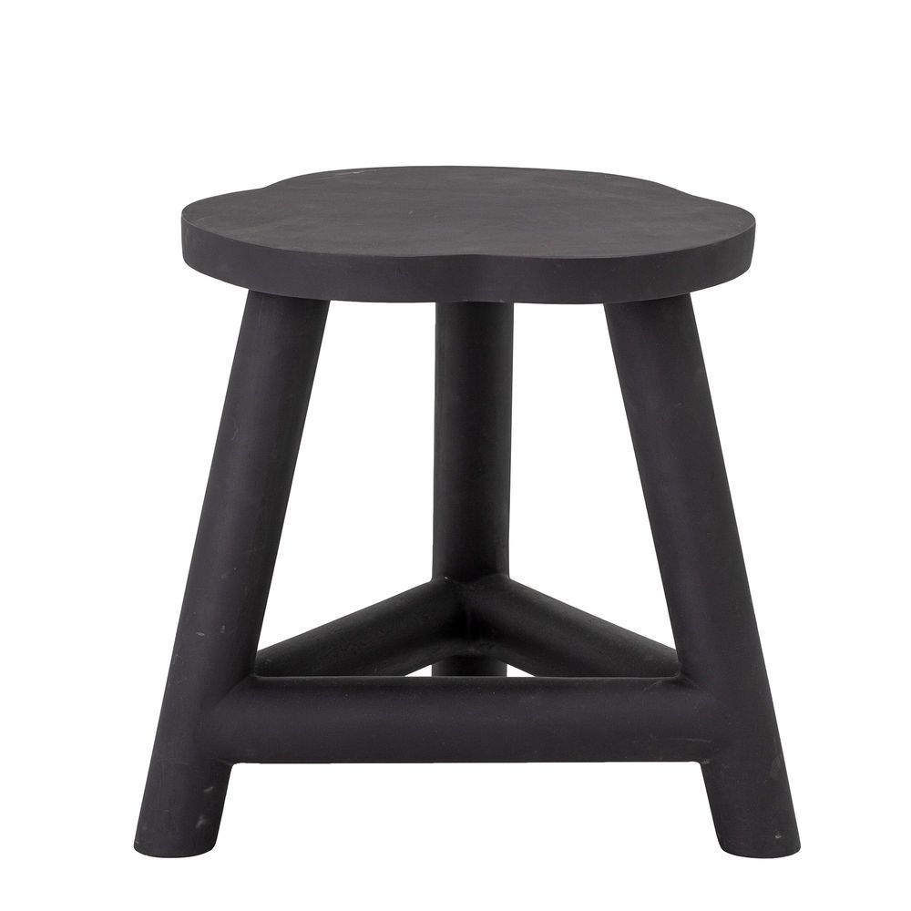 Tabourets - Malie Tabouret, Noir, Mango - CREATIVE COLLECTION