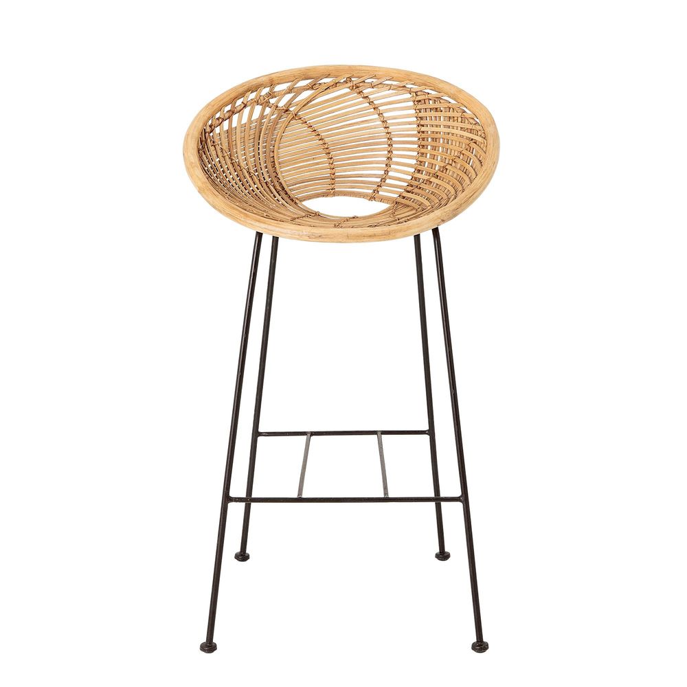 Chairs - Yonne Bar Chair, Nature, Rattan - BLOOMINGVILLE MULTIBRAND HOUSE