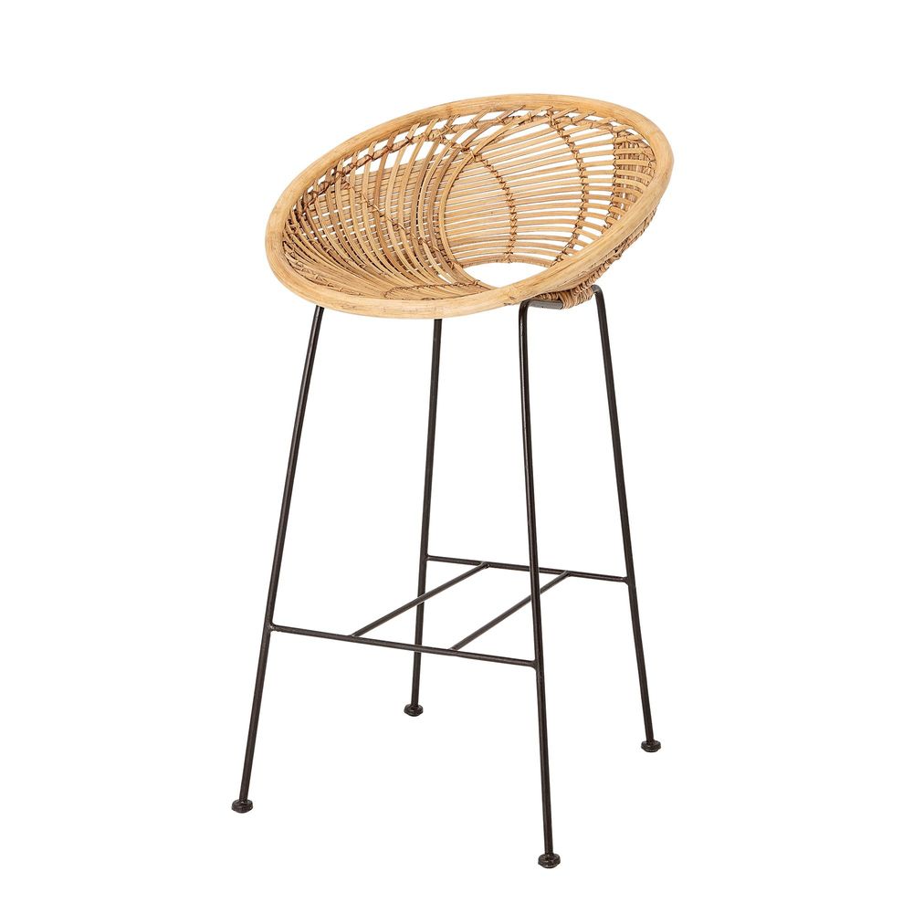 Chairs - Yonne Bar Chair, Nature, Rattan - BLOOMINGVILLE MULTIBRAND HOUSE