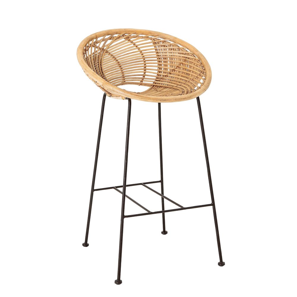 Chairs - Yonne Bar Chair, Nature, Rattan - BLOOMINGVILLE MULTIBRAND HOUSE