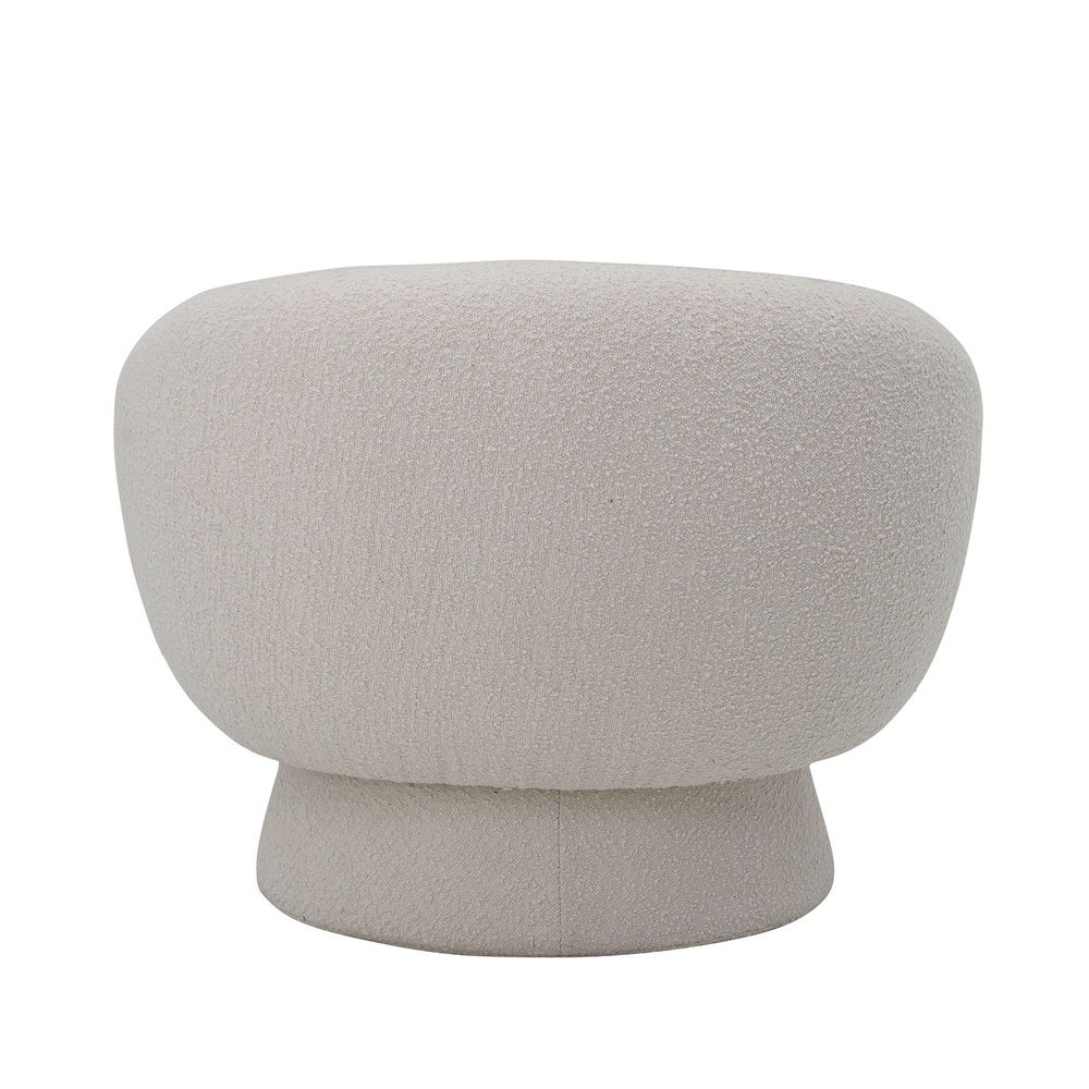Lounge chairs - Ted Lounge Chair, White, Polyester - BLOOMINGVILLE
