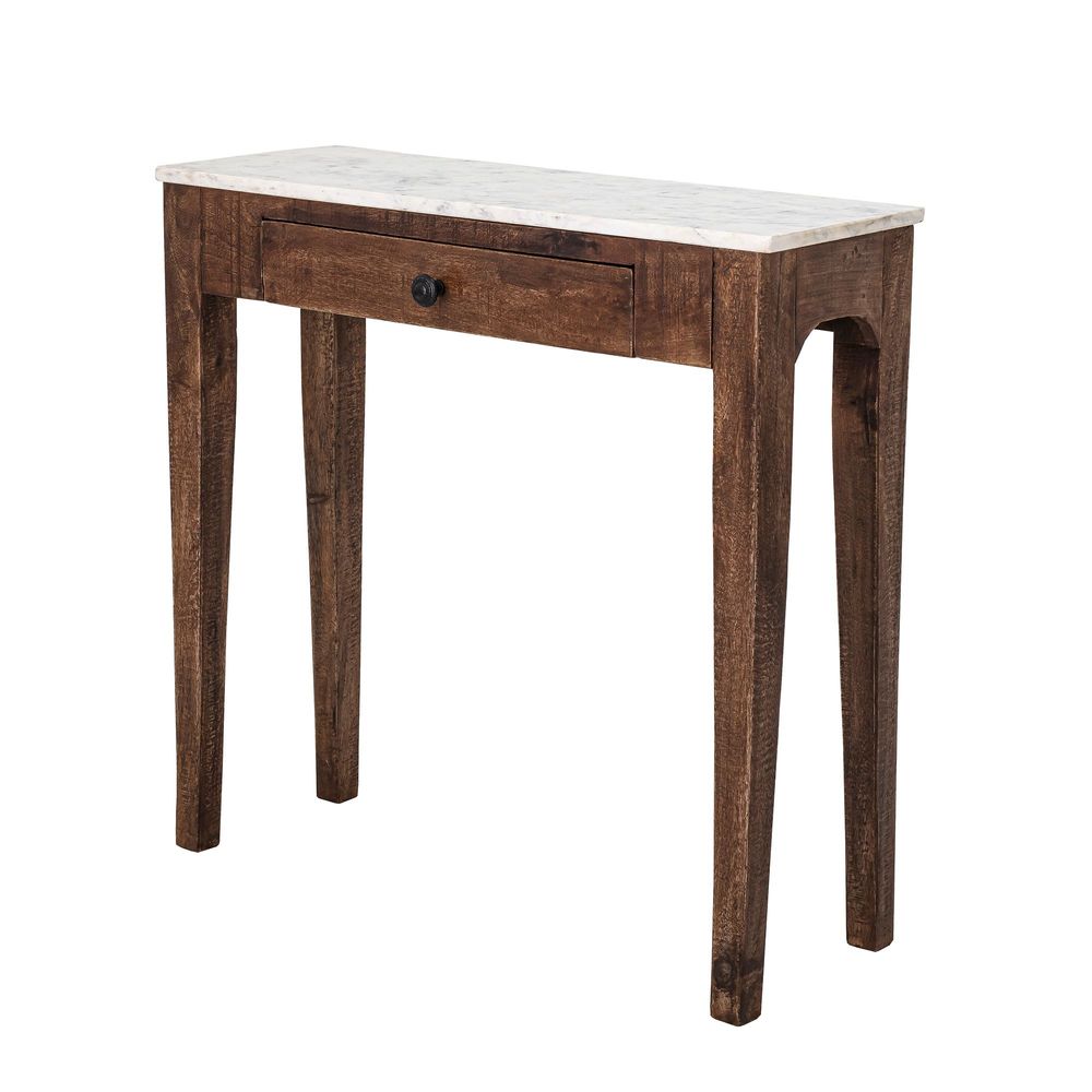 Other tables - Hauge Console Table, Brown, Marble - CREATIVE COLLECTION