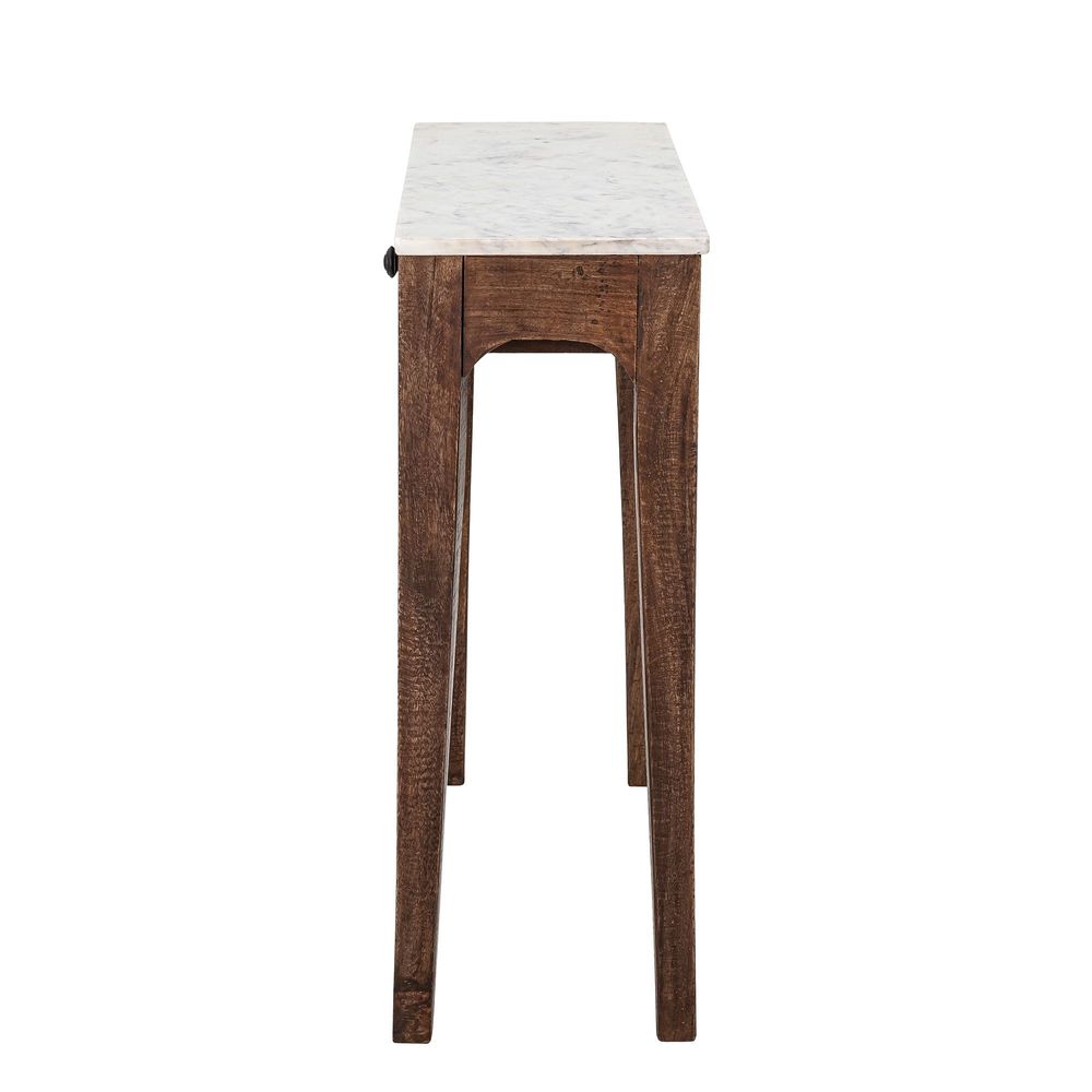Other tables - Hauge Console Table, Brown, Marble - CREATIVE COLLECTION