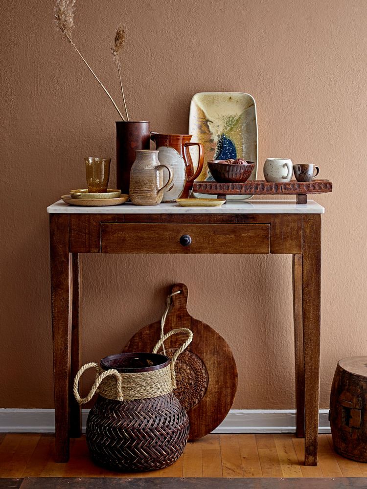 Other tables - Hauge Console Table, Brown, Marble - CREATIVE COLLECTION