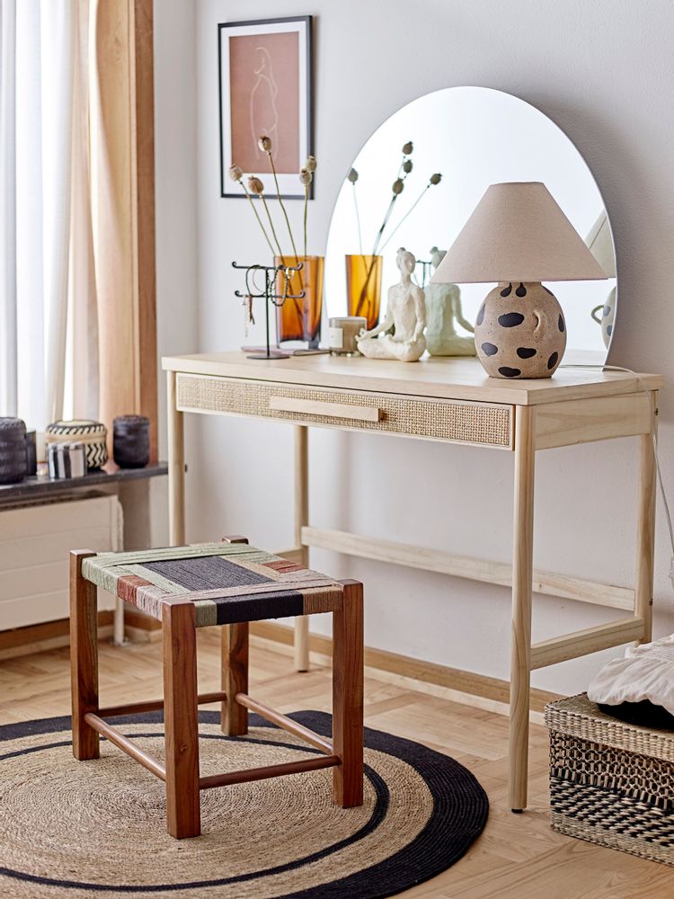 Tabourets - Verde Tabouret, Marron, Jute  - BLOOMINGVILLE MULTIBRAND HOUSE