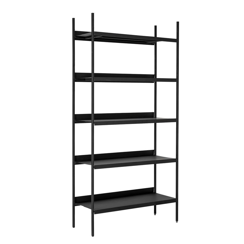 Bookshelves - Lot Bookcase, Black, Metal - BLOOMINGVILLE MULTIBRAND HOUSE