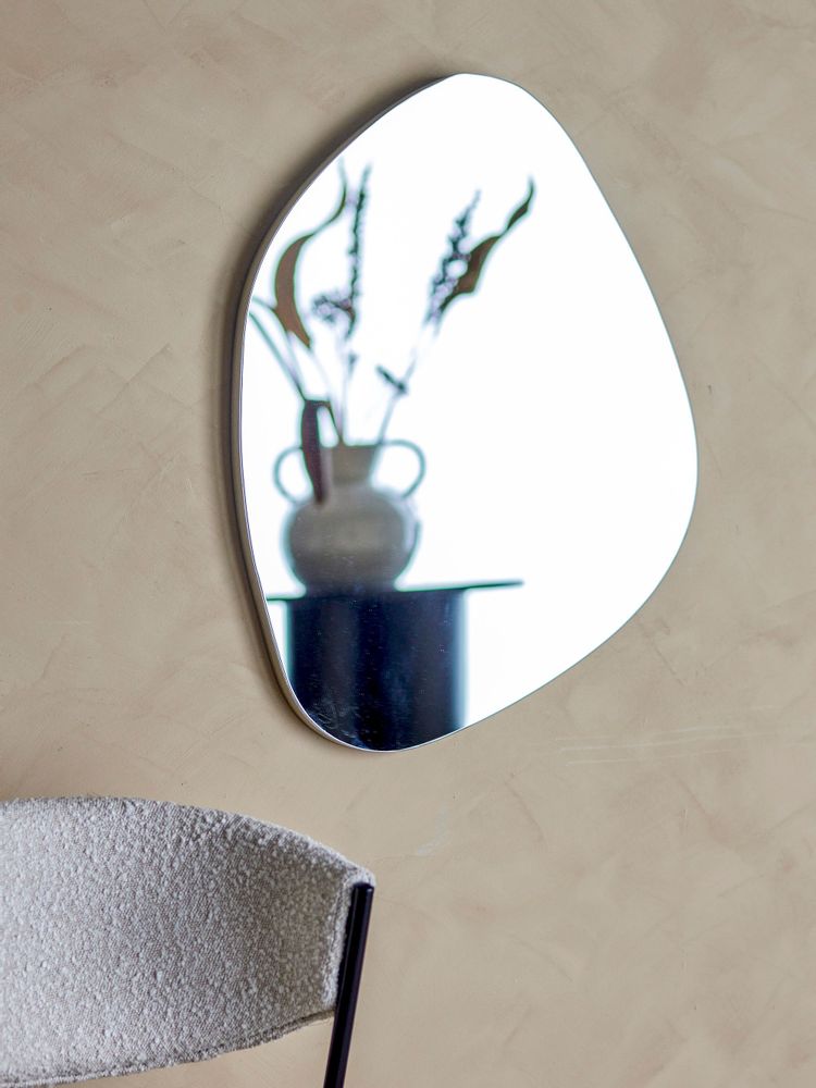 Mirrors - Aimie Wall Mirror, Silver, Glass  - BLOOMINGVILLE MULTIBRAND HOUSE