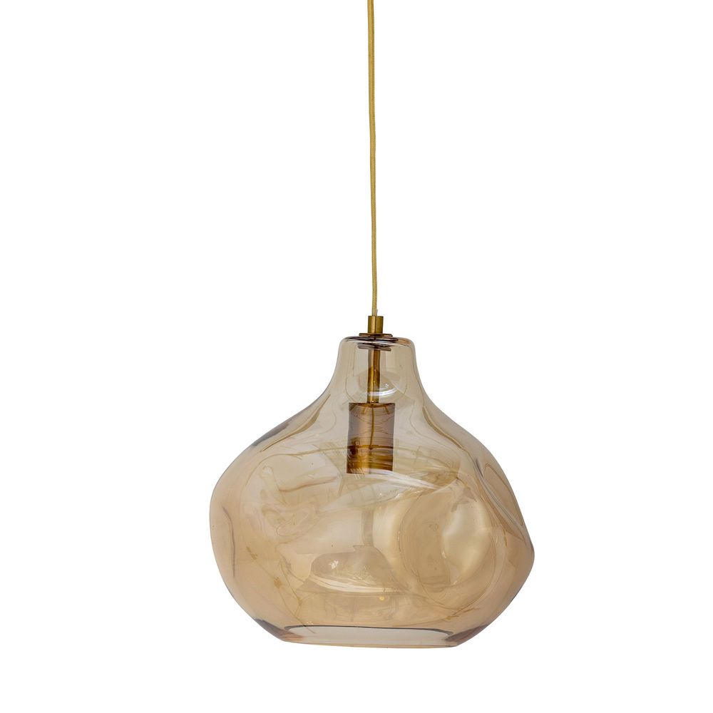 Suspensions - Azizi Lampe à suspension, Marron, Verre - CREATIVE COLLECTION