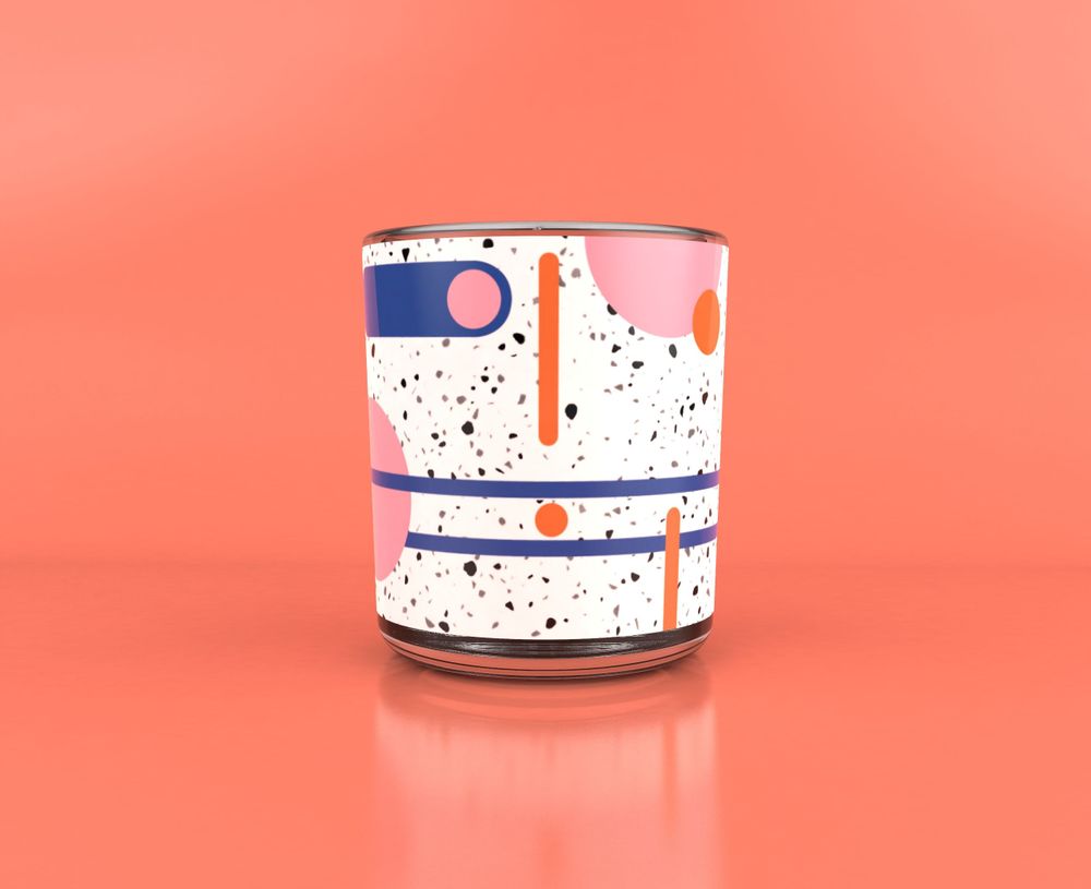 Decorative objects - Scented candle made in France Sottsass - series Memphis - LUMEN • MAISON DE PARFUMS D'INTÉRIEUR
