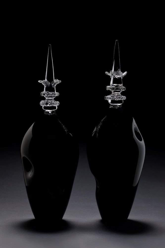Art glass - Glass art sculpture Unicorn "Black" - KIRBEL OÜ