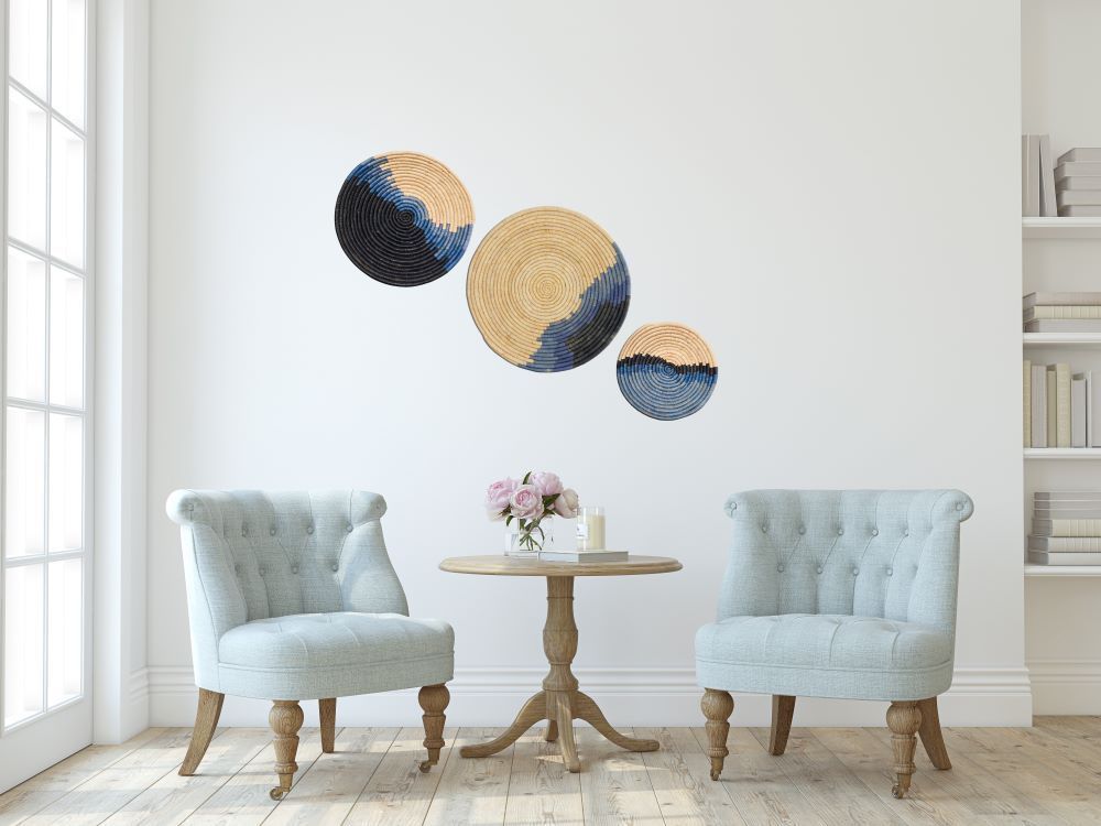 Other wall decoration - Set of 3 woven bowl Shoreline - MAISON SUKU
