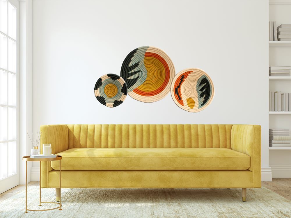 Other wall decoration - Set of 3 woven bowl Pomelo - MAISON SUKU